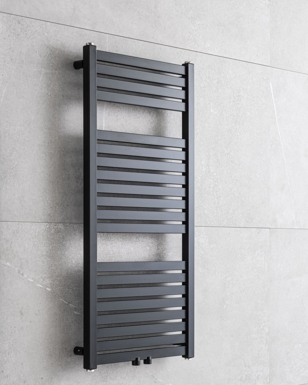 Solis Håndklædetørrer Sort 450 mm (RESTSALG)